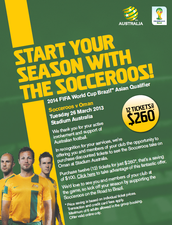 Socceroos Special Offer